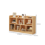Natural Finish Durable Wooden 10-Cube Open Bookcase