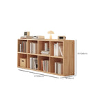 Natural Finish Durable Wooden 10-Cube Open Bookcase
