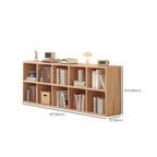 Natural Finish Durable Wooden 10-Cube Open Bookcase