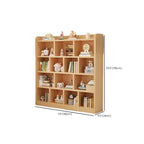 Natural Finish Durable Wooden 10-Cube Open Bookcase