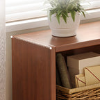 Modern Wooden Compact Bookcase Home Office Shelves