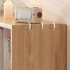 Simple Horizontal Short Natural Wood 2 Shelves Bookcase