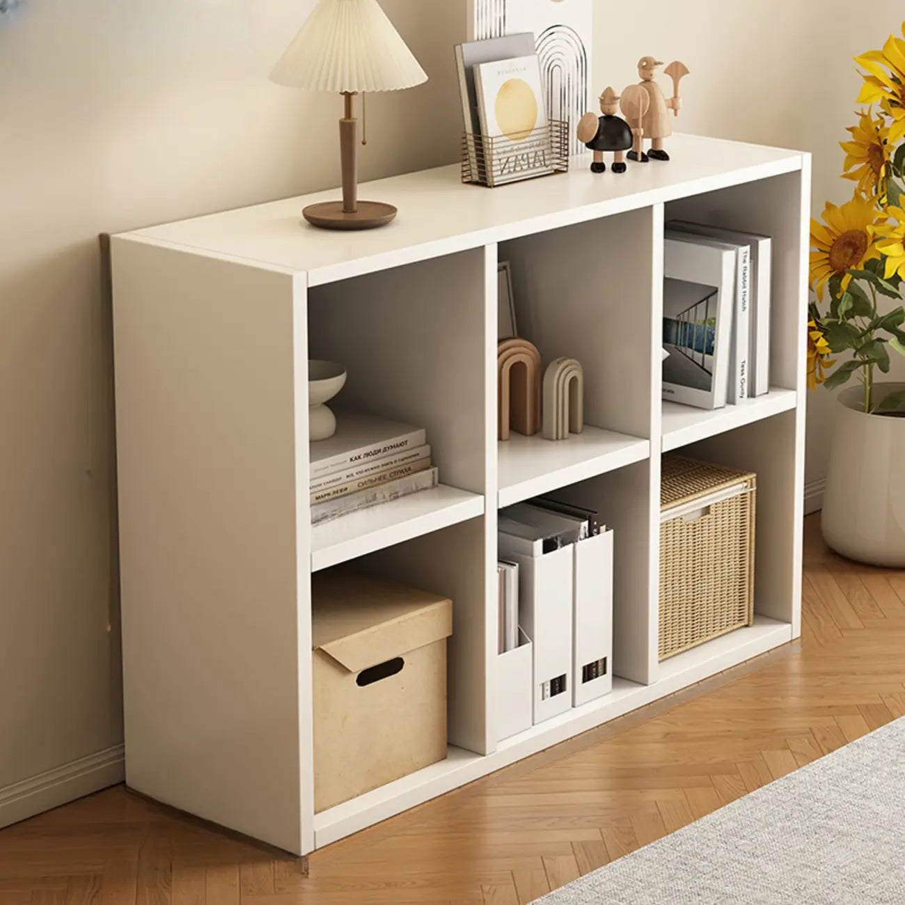 Modern Wooden Compact Office Storage Withe Bookcase