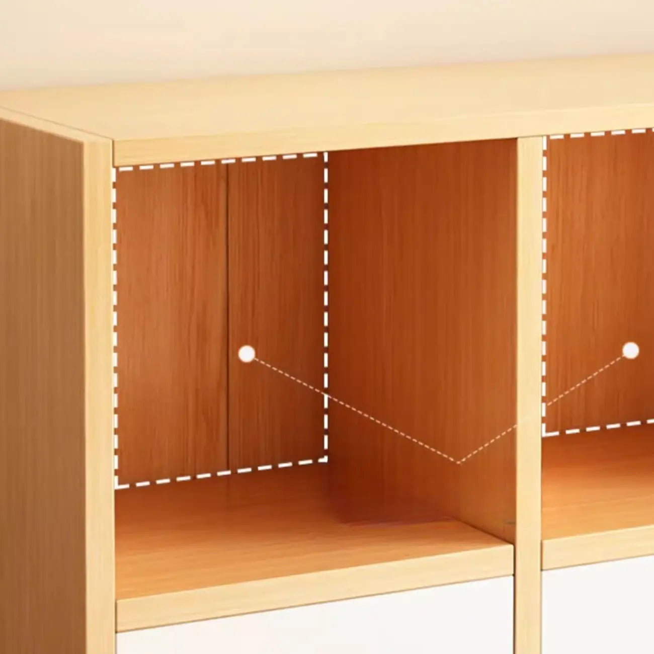 Modern Wooden Compact Office Storage Withe Bookcase