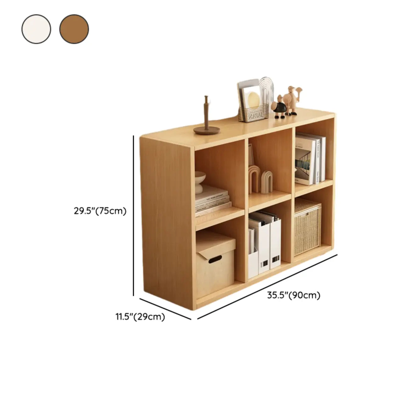Modern Wooden Compact Office Storage Withe Bookcase