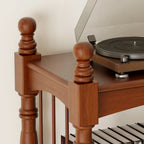 Traditional Etagere Brown Wooden Bookshelf 5-Tier