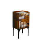 Minimalist Square Acrylic Display Cabinet with Doors