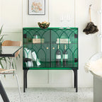 Minimalist Square Acrylic Display Cabinet with Doors