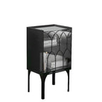 Minimalist Square Acrylic Display Cabinet with Doors