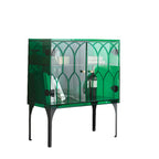 Minimalist Square Acrylic Display Cabinet with Doors