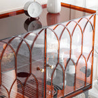 Minimalist Square Acrylic Display Cabinet with Doors