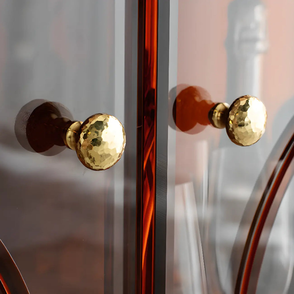 Minimalist Square Acrylic Display Cabinet with Doors