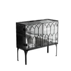 Minimalist Square Acrylic Display Cabinet with Doors