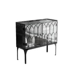 Minimalist Square Acrylic Display Cabinet with Doors