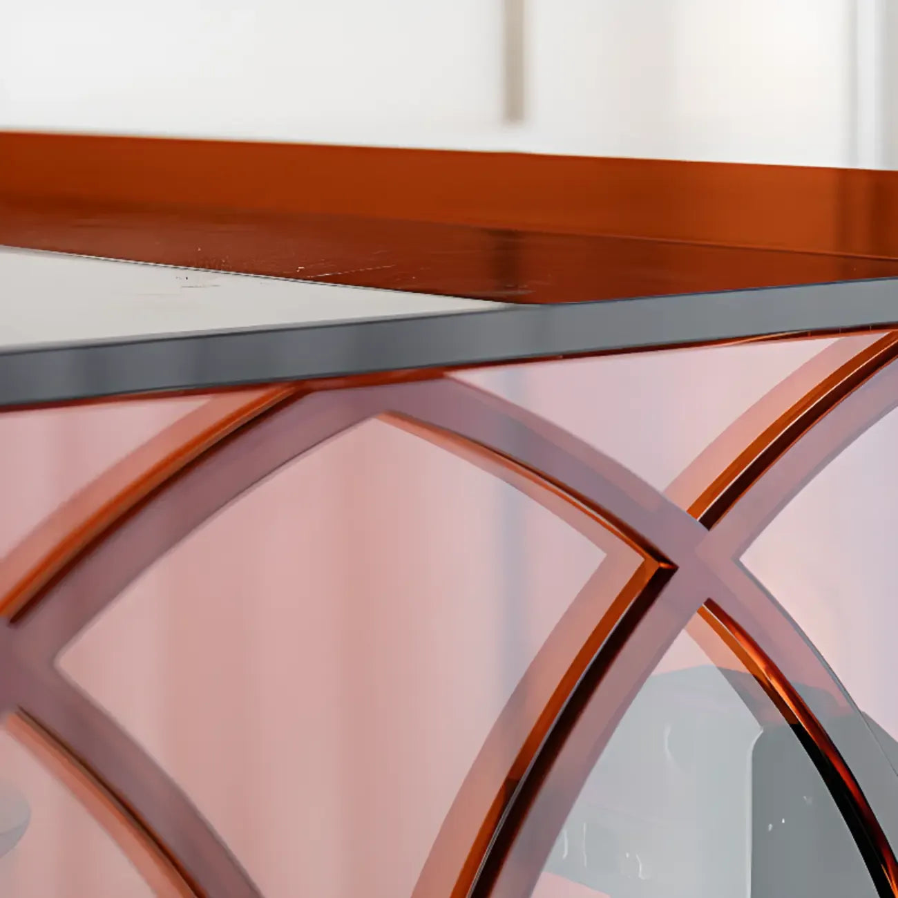 Minimalist Square Acrylic Display Cabinet with Doors