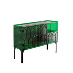 Minimalist Square Acrylic Display Cabinet with Doors