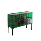 Minimalist Square Acrylic Display Cabinet with Doors