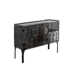 Minimalist Square Acrylic Display Cabinet with Doors