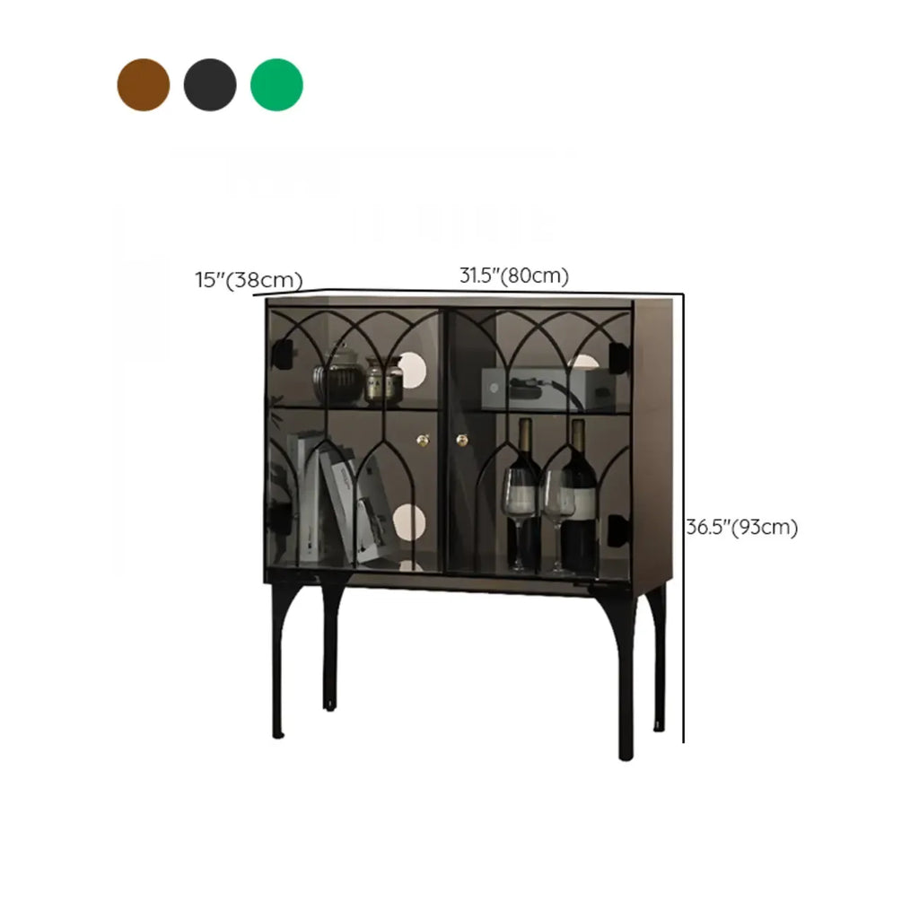 Minimalist Square Acrylic Display Cabinet with Doors