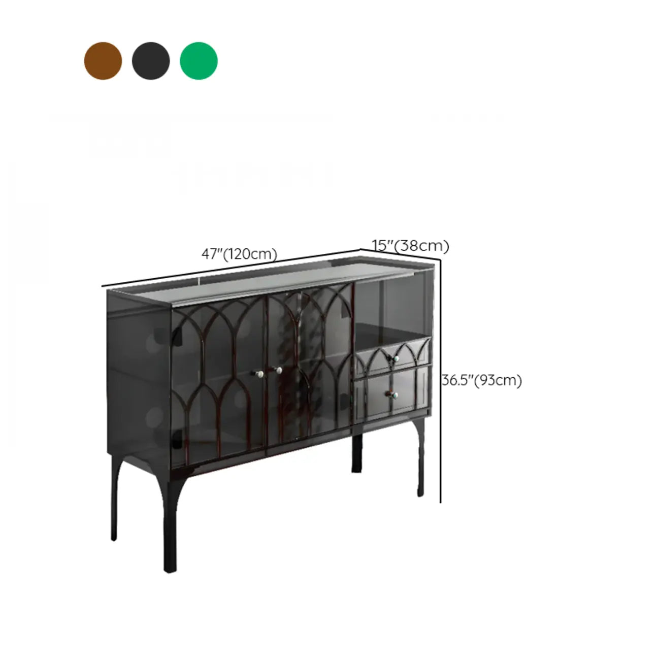 Minimalist Square Acrylic Display Cabinet with Doors