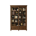 Large Wooden White Storage Sliding Door Display Cabinet