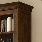 Large Wooden White Storage Sliding Door Display Cabinet