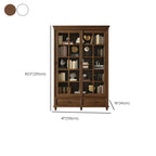 Large Wooden White Storage Sliding Door Display Cabinet