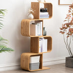 Modern Geometric Open Cube Artistic Oka Bookcase