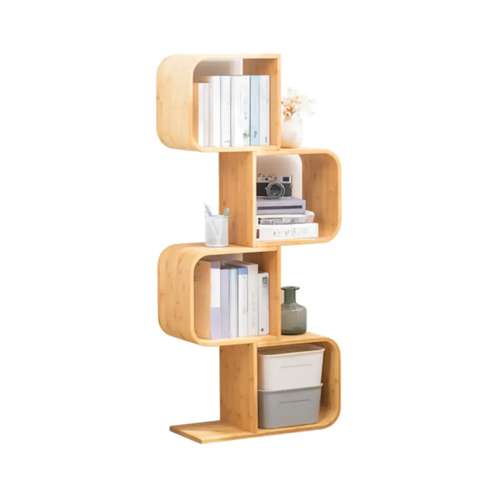 Modern Geometric Open Cube Artistic Oka Bookcase