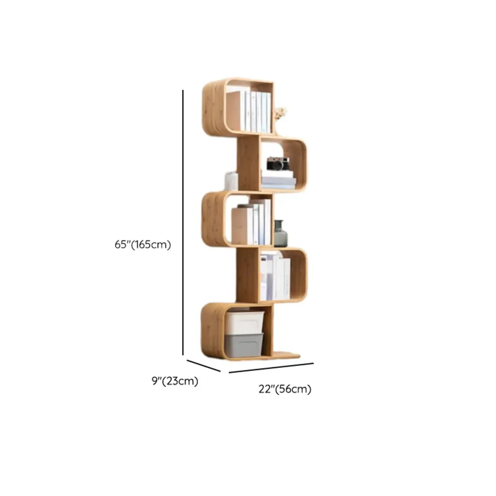 Modern Geometric Open Cube Artistic Oka Bookcase