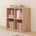 Natural Finish Wooden Storage Simple Narrow Bookcase