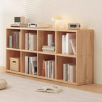 Natural Finish Wooden Storage Simple Narrow Bookcase