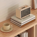 Natural Finish Wooden Storage Simple Narrow Bookcase