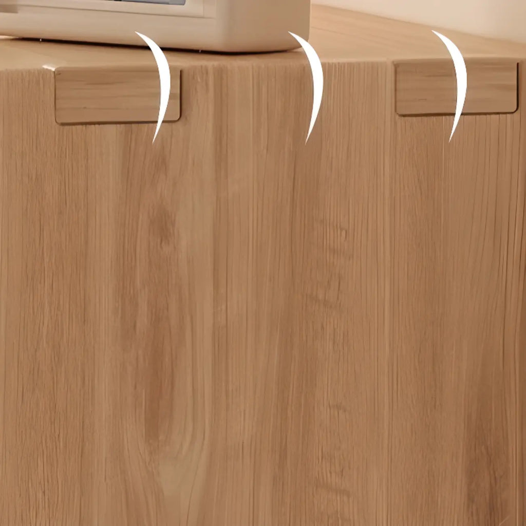 Natural Finish Wooden Storage Simple Narrow Bookcase