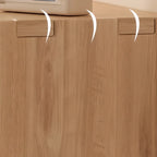 Natural Finish Wooden Storage Simple Narrow Bookcase