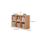 Natural Finish Wooden Storage Simple Narrow Bookcase