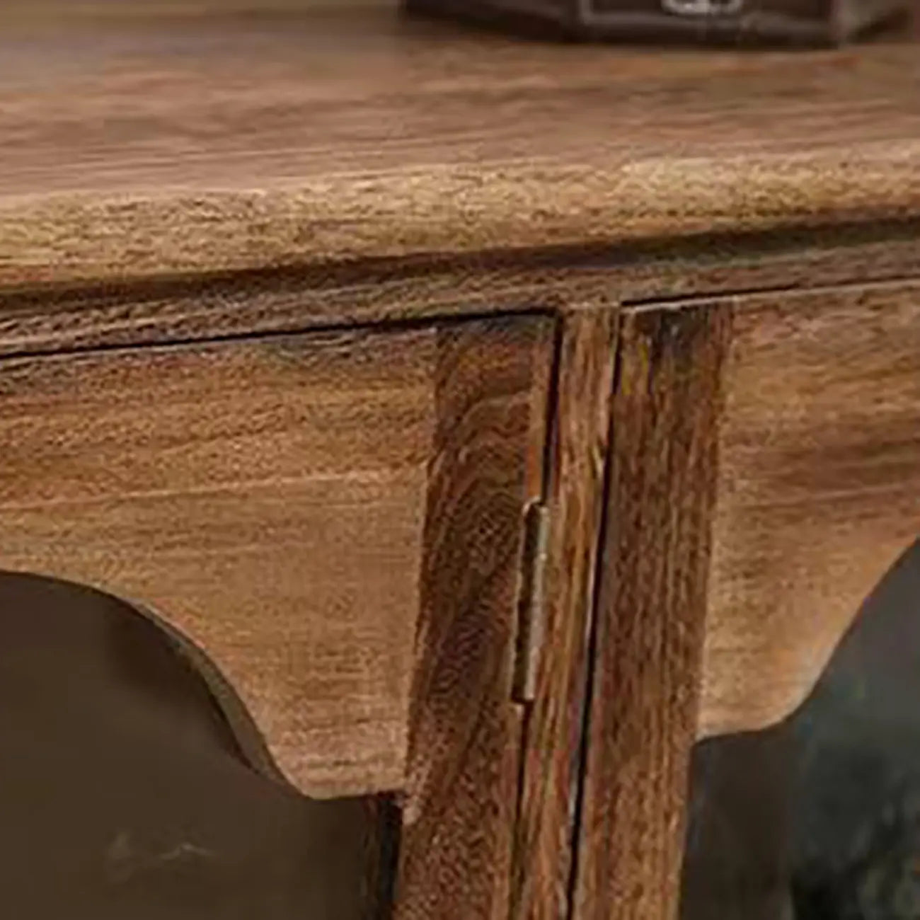 Traditional Espresso Wood China Cabinet with Glass Doors