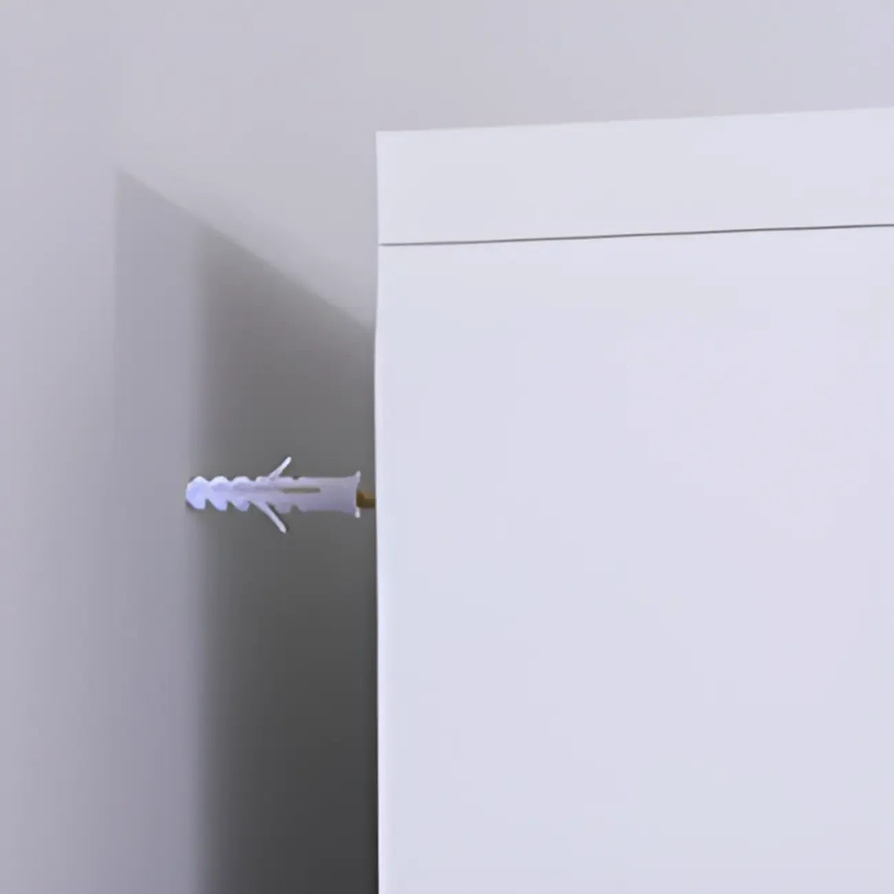 Modern Metal 2-Tier Closed Back Bookcase with Doors