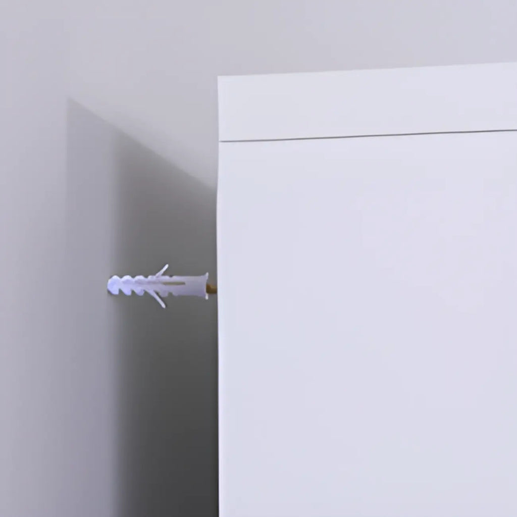 Modern Metal 2-Tier Closed Back Bookcase with Doors