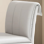 Modern Faux Leather Dining Chair with Alloy Legs