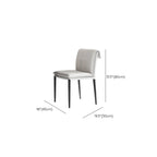 Modern Faux Leather Dining Chair with Alloy Legs