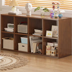 Modern Wood Cube Wood  Bookcase with Versatile Storage