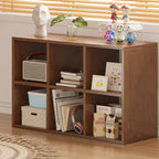 Modern Wood Cube Wood  Bookcase with Versatile Storage