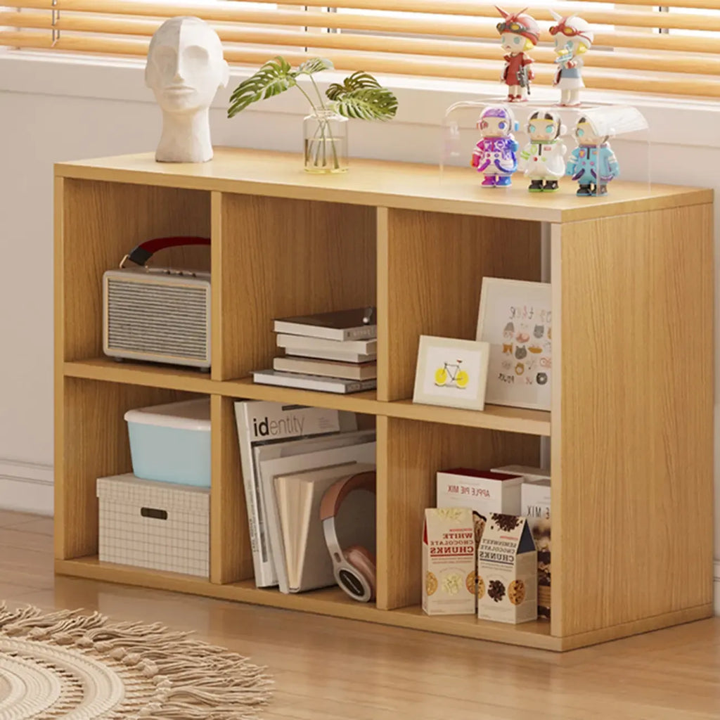 Modern Wood Cube Wood  Bookcase with Versatile Storage