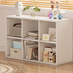 Modern Wood Cube Wood  Bookcase with Versatile Storage
