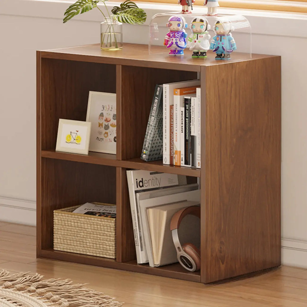 Modern Wood Cube Wood  Bookcase with Versatile Storage