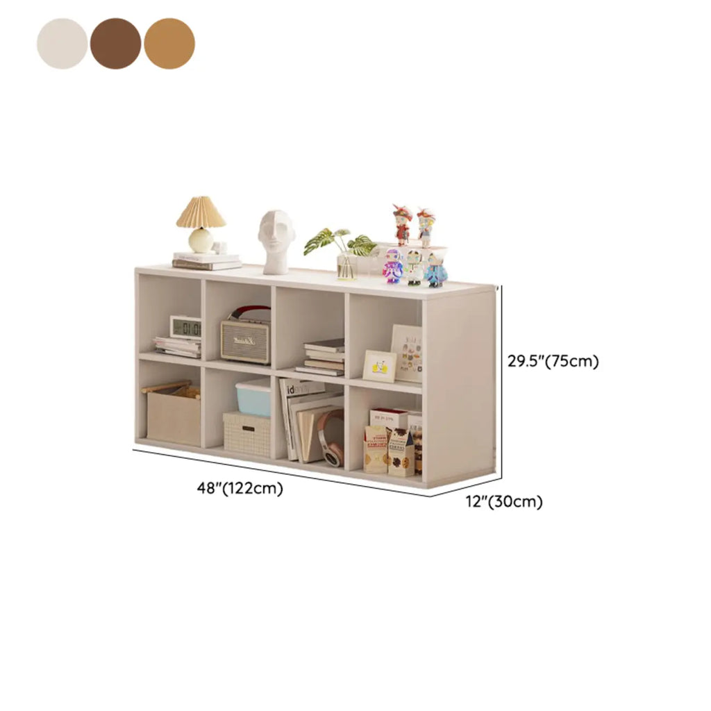 Modern Wood Cube Wood  Bookcase with Versatile Storage