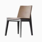 Modern Armless Upholstered Dining Chair with Wood Legs