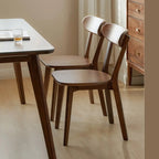 Modern Wood open Low Back Armless Dining Chair