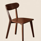 Modern Wood open Low Back Armless Dining Chair